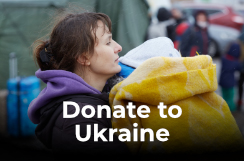 Donation button for Ukraine