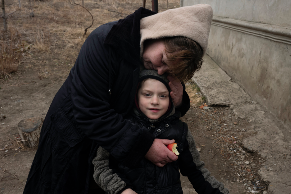 ukrainian roma family large photo