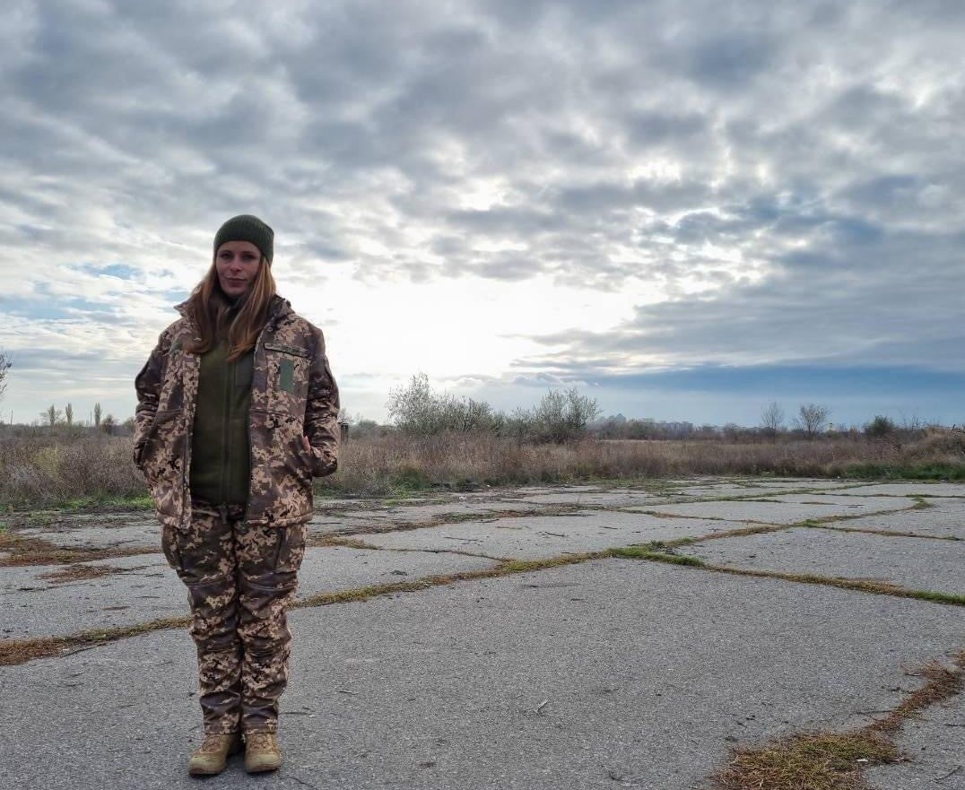 Iryna Klochko is a 38-years-old decipherer at "Eyes," a Ukrainian air intelligence unit, and part of the Veteranka Movement, advocating for the rights of women in the arm with support from UN Women. Photo: Courtesy of Iryna Klochko