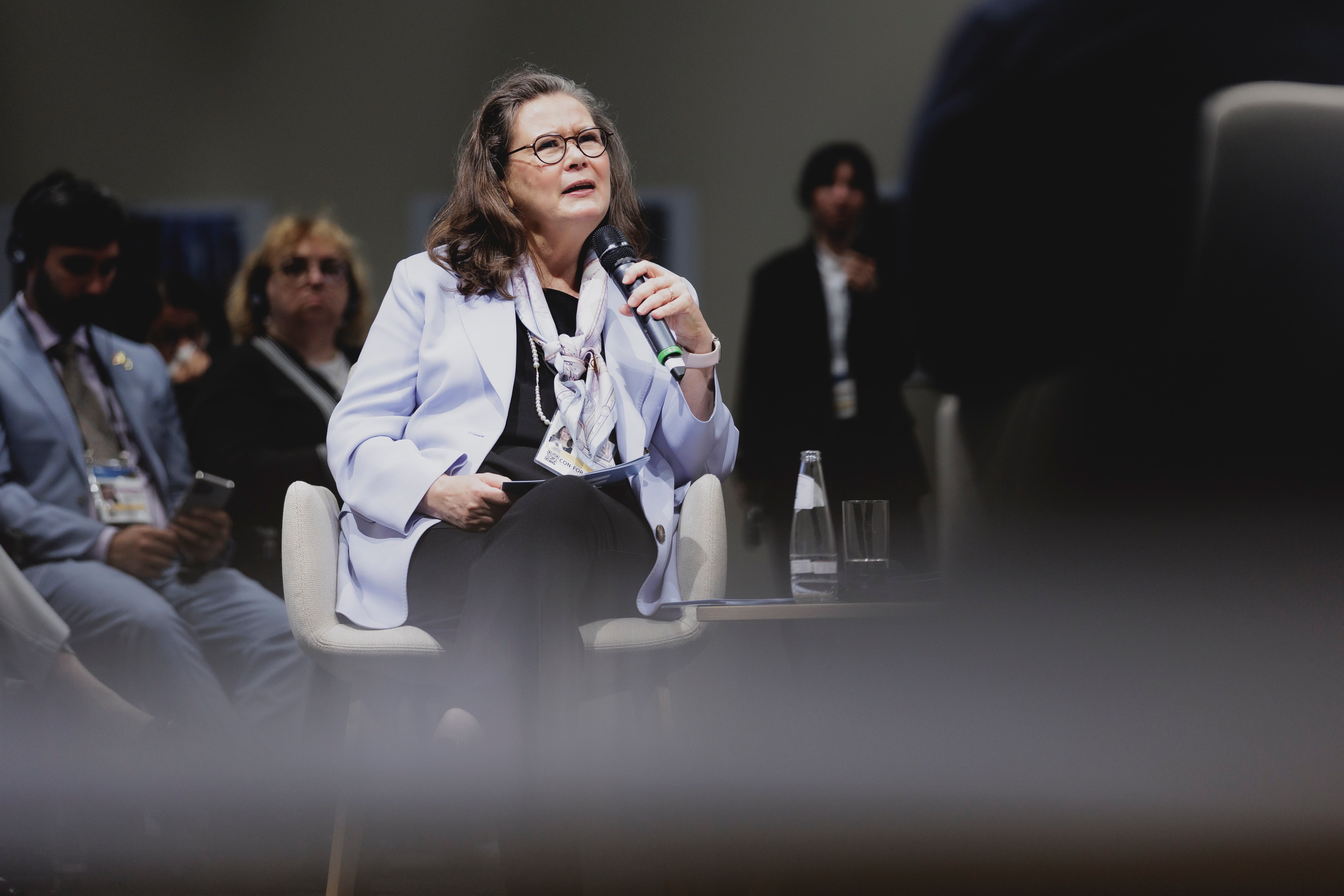 Kirsi Madi, UN Women's Deputy Executive Director for Resource Management, Sustainability, and Partnerships. Photo: Thomas Imo/BMZ/photothek.de.